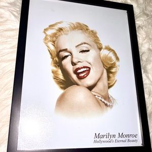 Marilyn Monroe “Hollywood’s Eternal Beauty” Framed print.